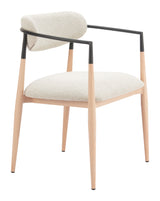 Equinox Oyster Gray & Natural Dining Chair