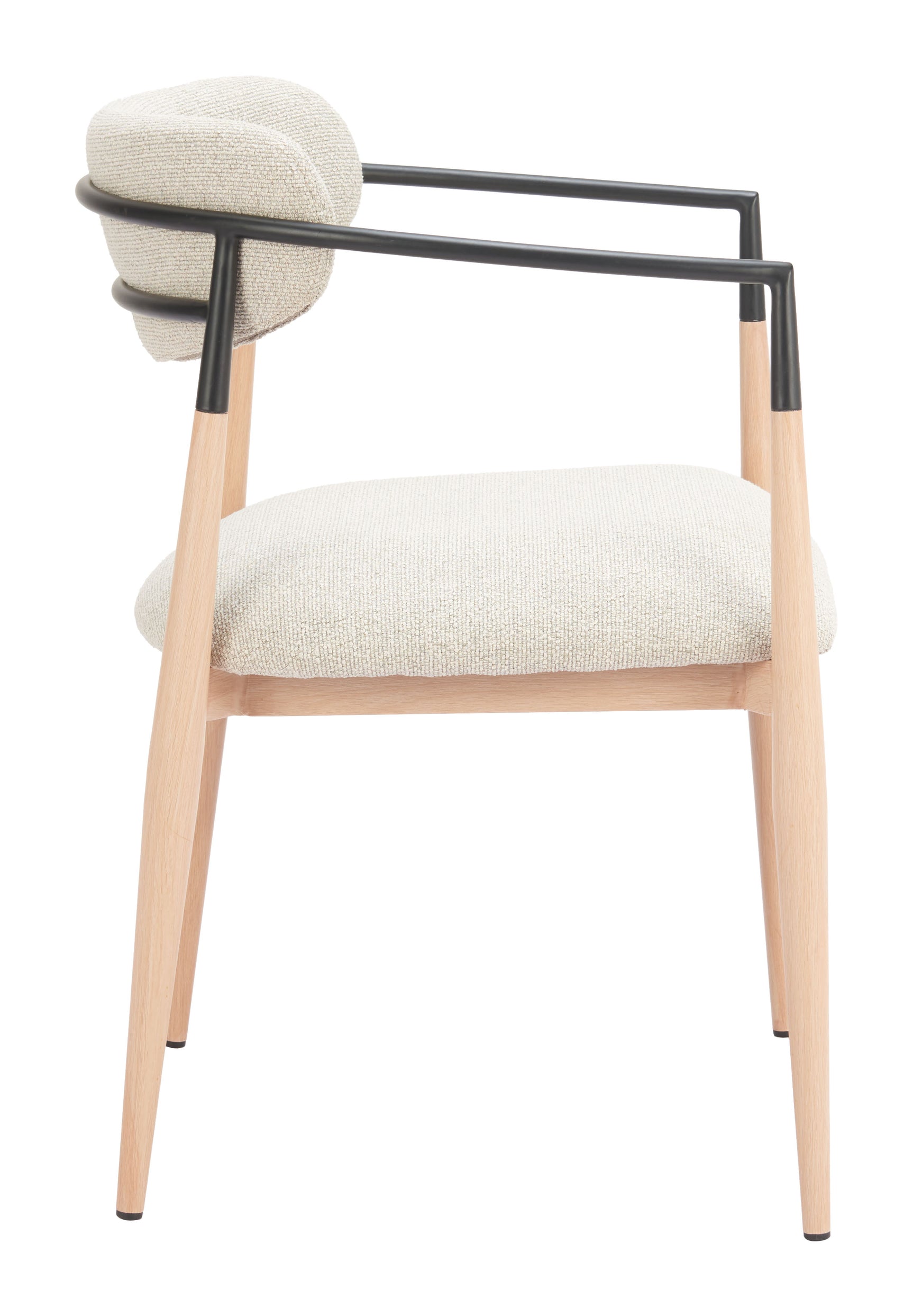 Equinox Oyster Gray & Natural Dining Chair