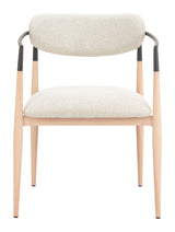 Equinox Oyster Gray & Natural Dining Chair