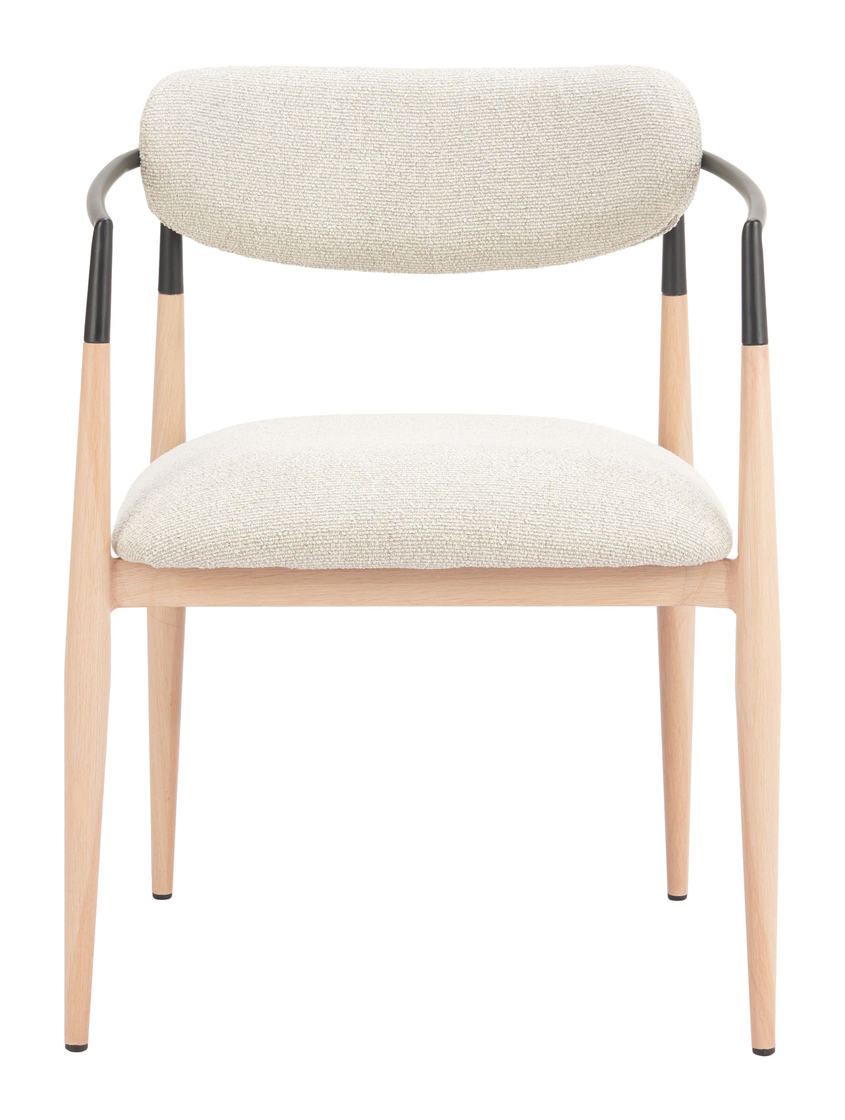 Equinox Oyster Gray & Natural Dining Chair