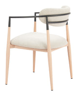 Equinox Oyster Gray & Natural Dining Chair