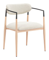 Equinox Oyster Gray & Natural Dining Chair