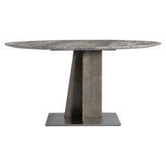 Equis Grey Stone Dining Table - Ornate Home
