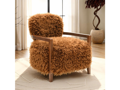 Eramo Camel Brown Accent Chair - Ornate Home