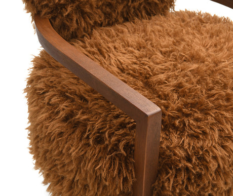 Eramo Camel Brown Accent Chair - Ornate Home