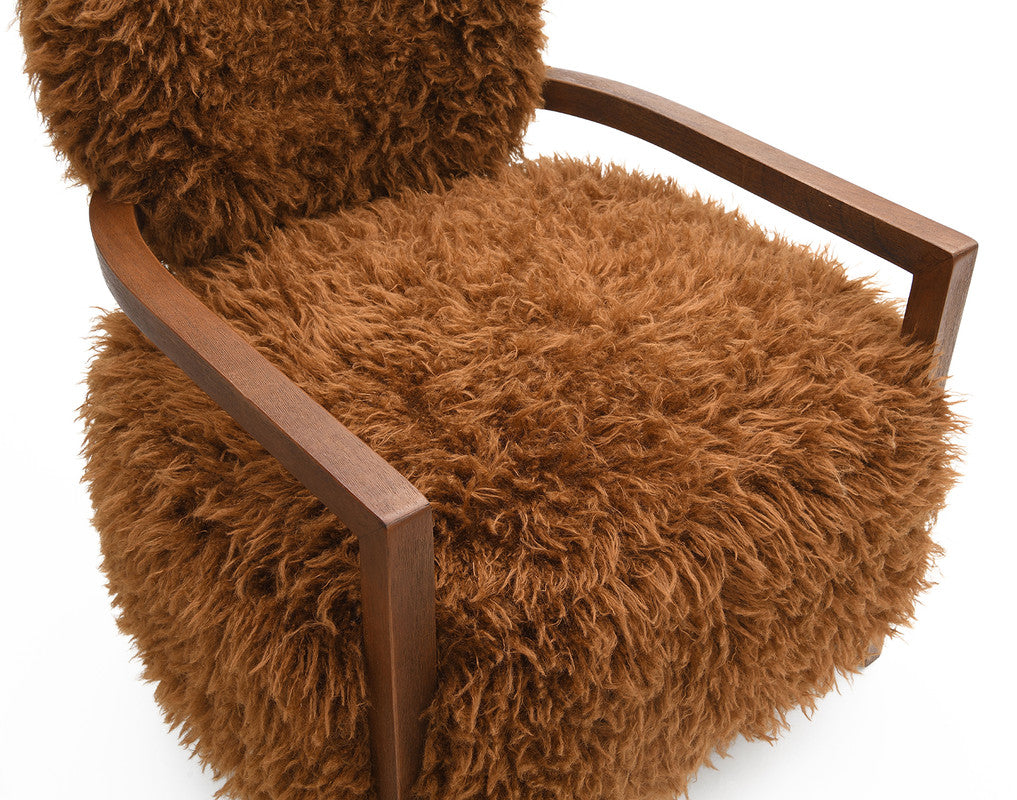 Eramo Camel Brown Accent Chair - Ornate Home