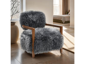 Eramo Charcoal Gray Accent Chair - Ornate Home