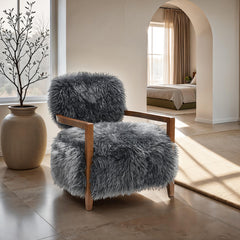 Eramo Charcoal Gray Accent Chair - Ornate Home