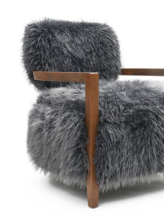 Eramo Charcoal Gray Accent Chair - Ornate Home