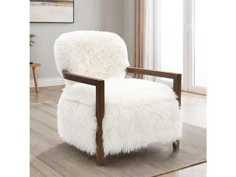 Eramo White Accent Chair - Ornate Home
