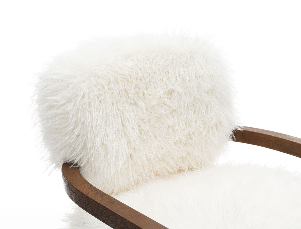 Eramo White Accent Chair - Ornate Home