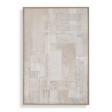 Erase Brown/Gray/White Canvas Abstract Art - Ornate Home