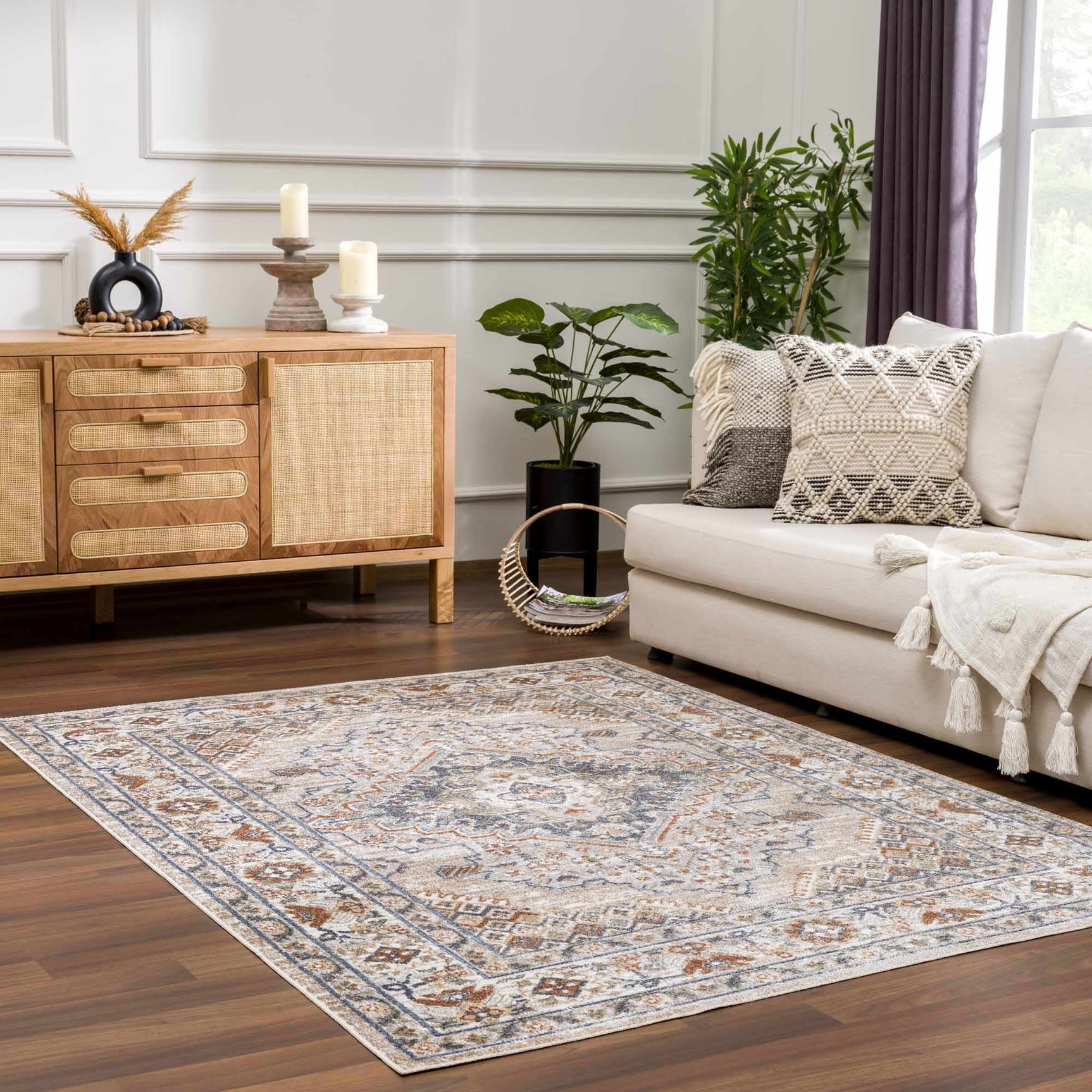 Erez Flat Pile Washable Rug - Promo - Ornate Home