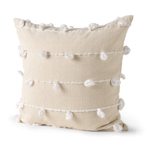 Erica Cream/White 20x20 Pillow Cover - Ornate Home