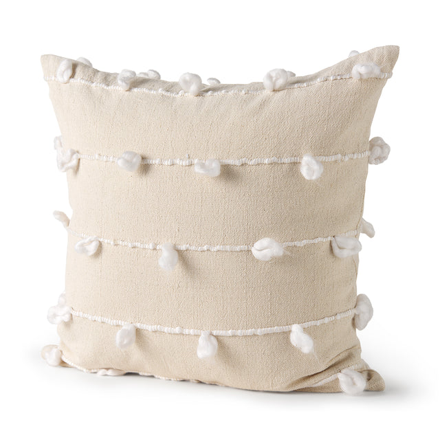 Erica Cream/White 20x20 Pillow Cover - Ornate Home