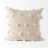 Erica Cream/White 20x20 Pillow Cover - Ornate Home