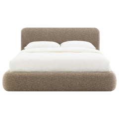 Erica Dark Beige Queen Bed - Ornate Home