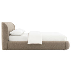 Erica Dark Beige Queen Bed - Ornate Home