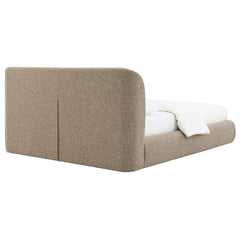 Erica Dark Beige Queen Bed - Ornate Home