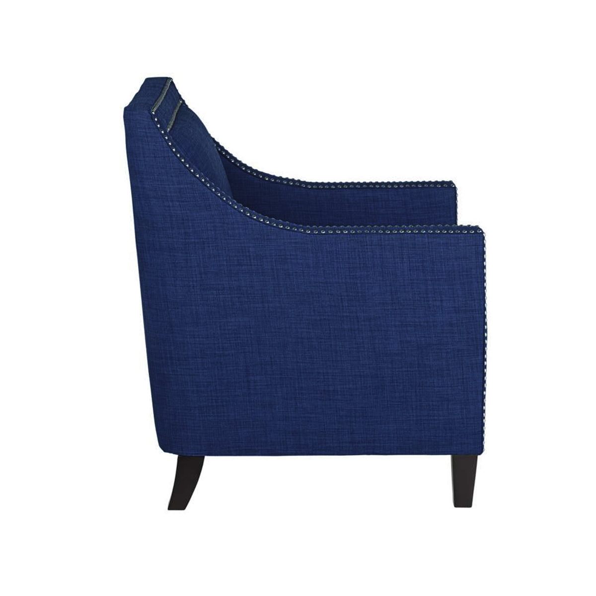 Erica Heirloom Blue/Espresso Chair & Ottoman - Ornate Home