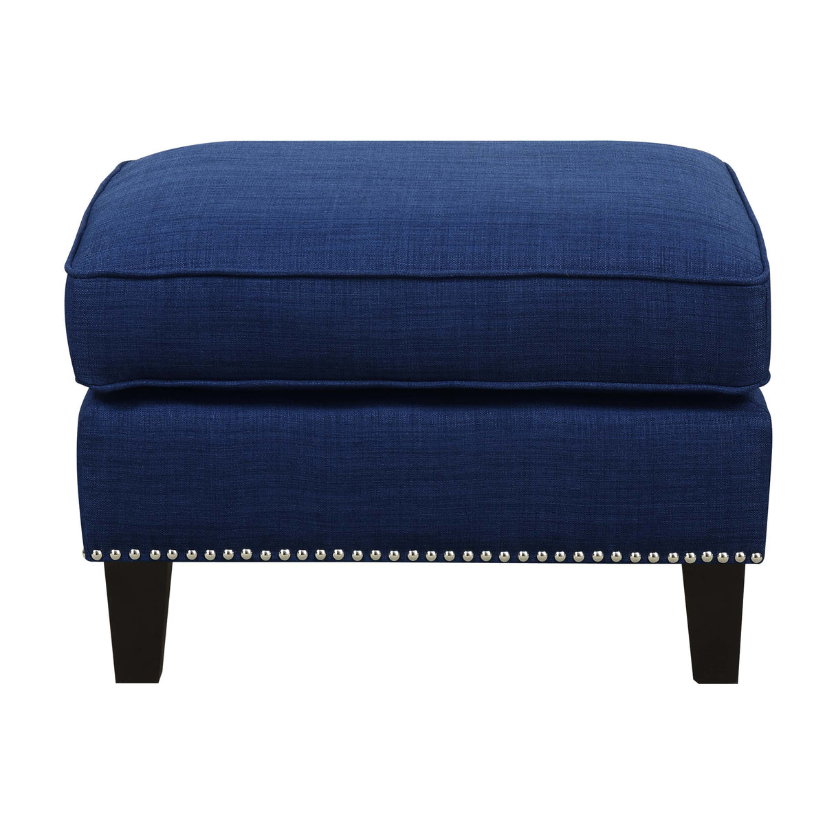 Erica Heirloom Blue/Espresso Chair & Ottoman - Ornate Home