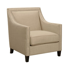 Erica Heirloom Natural Chair with Chrome Nails - Ornate Home