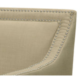 Erica Heirloom Natural Chair with Chrome Nails - Ornate Home