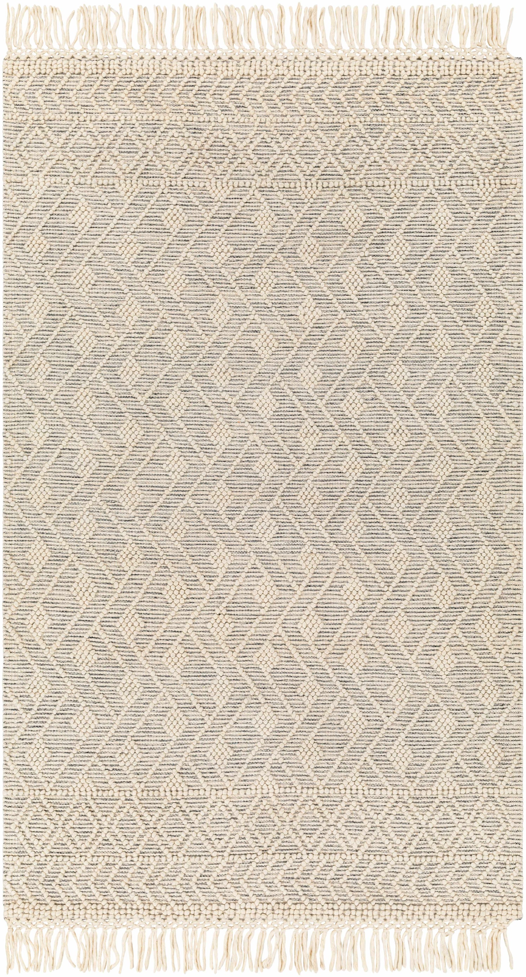 Erica Wool Rug with Tassels - Clearance - Ornate Home