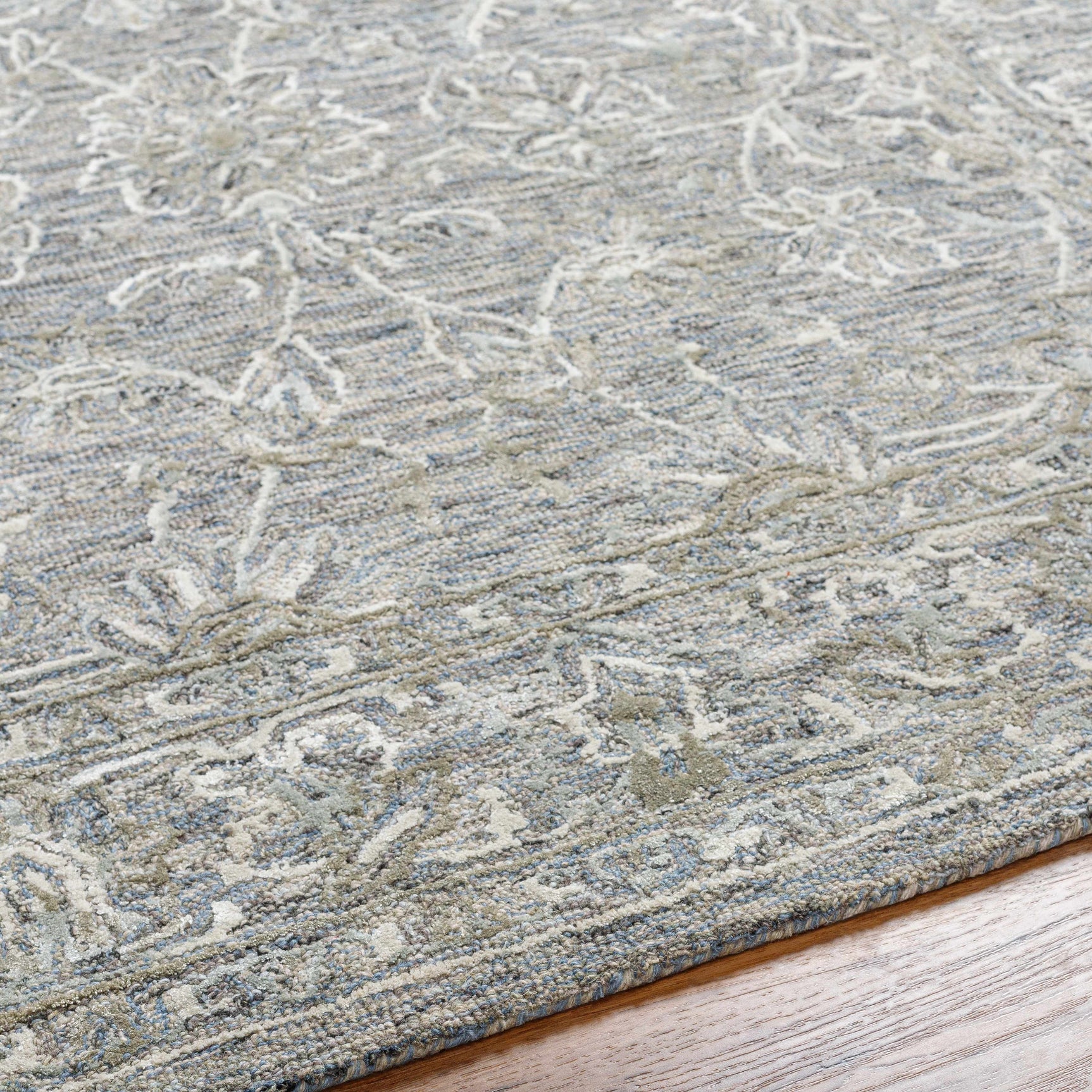 Eriline Wool & Faux Silk Rug - Ornate Home
