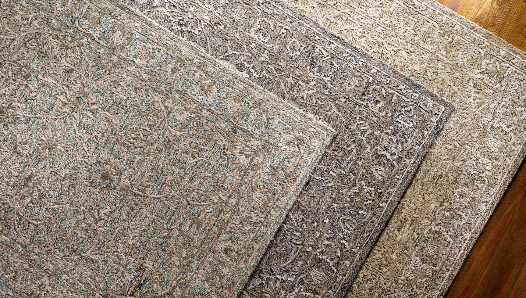 Eriline Wool & Faux Silk Rug - Ornate Home