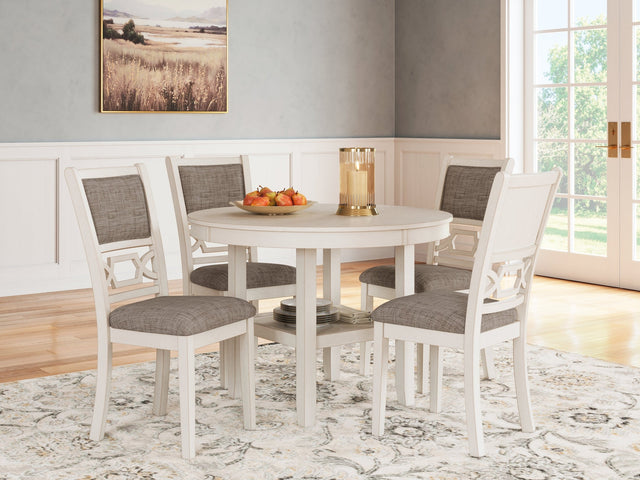 Erinberg Antique White 5 Pc. Dining Room Set (Online Special Price) - Ornate Home