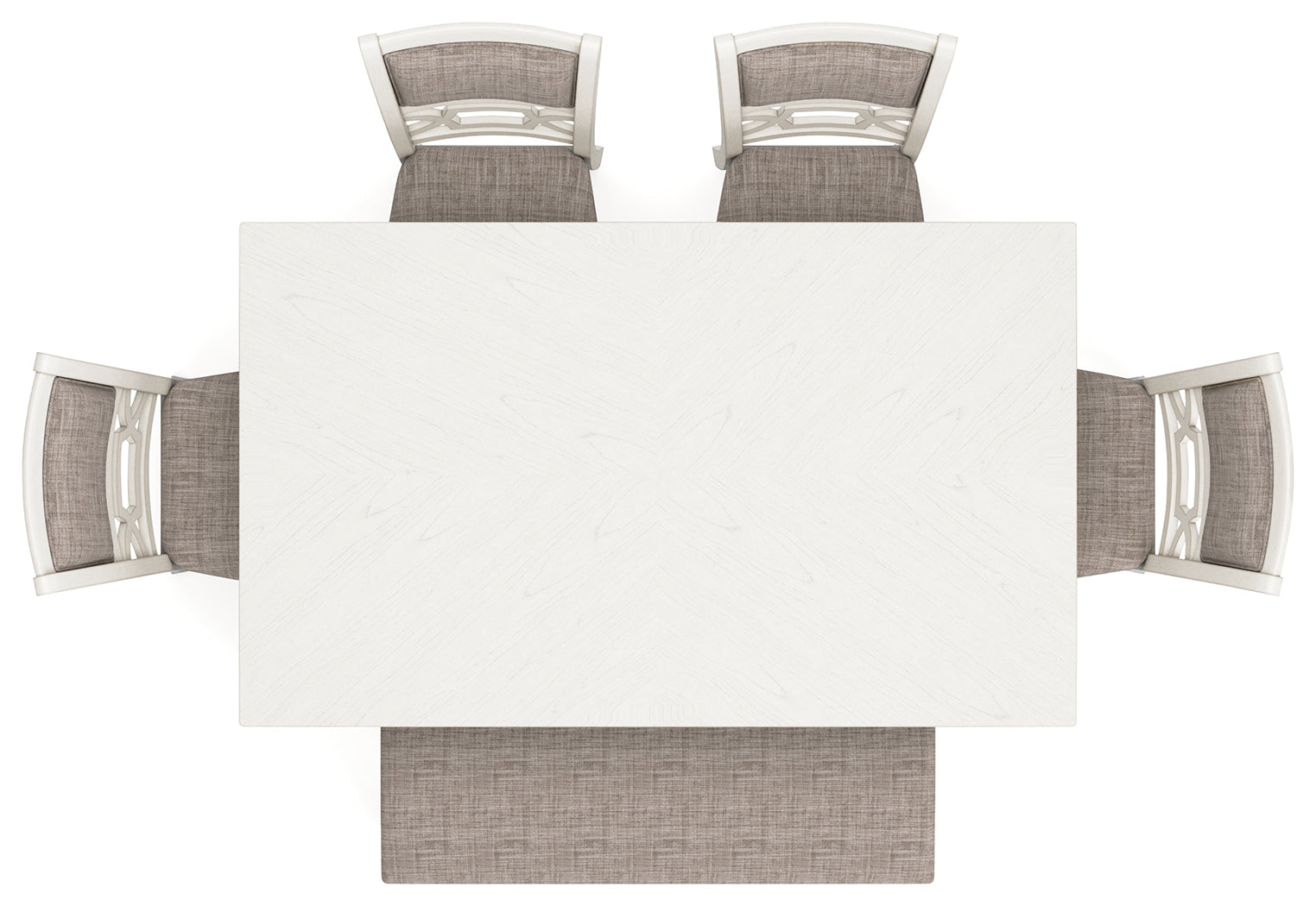 Erinberg Antique White Dining Room Set / 6pc - Ornate Home