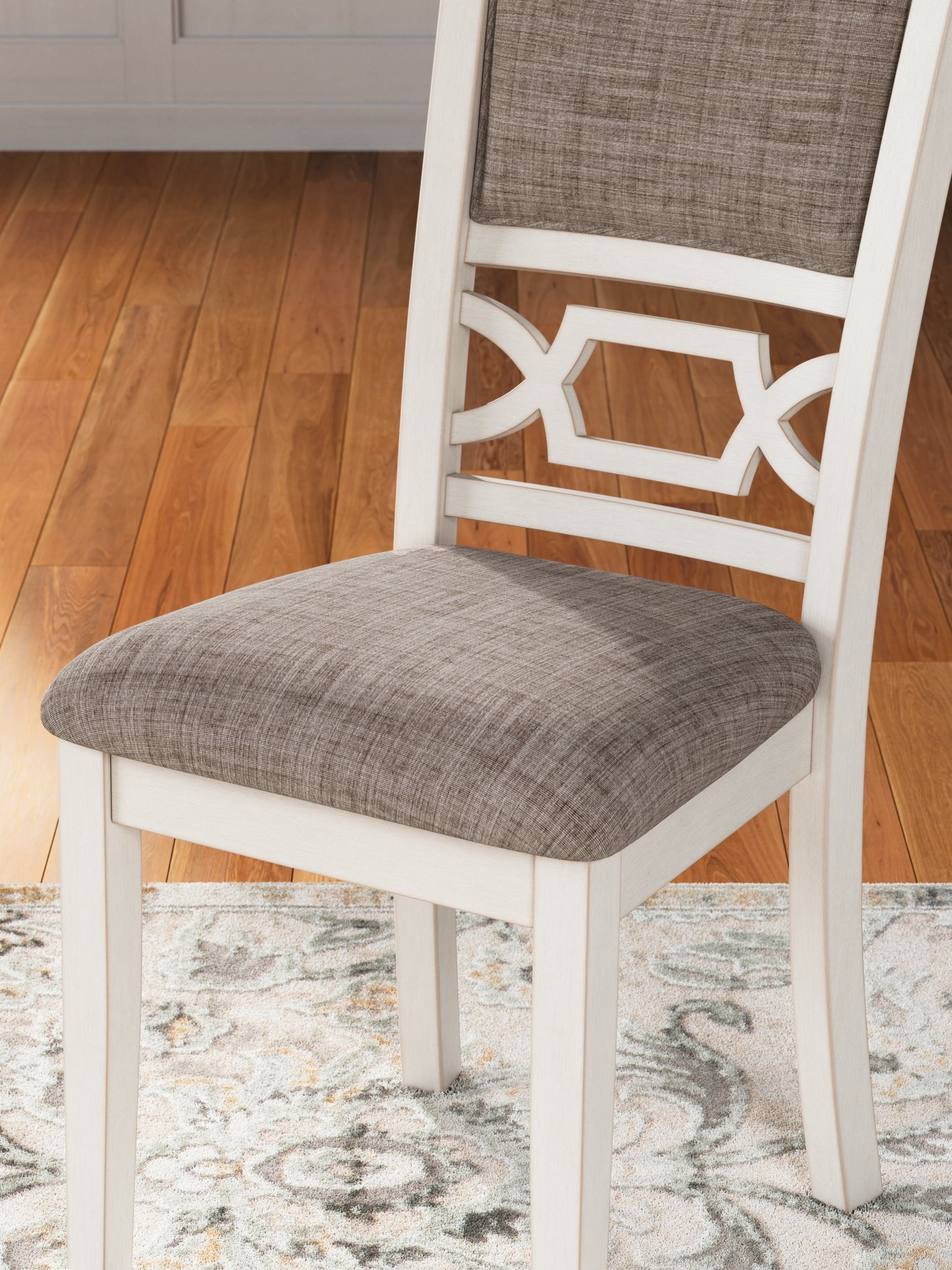 Erinberg Antique White Dining Room Set / 6pc - Ornate Home