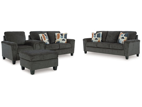 Erinslane Dusk Sofa, Loveseat, Chair and Ottoman - Ornate Home