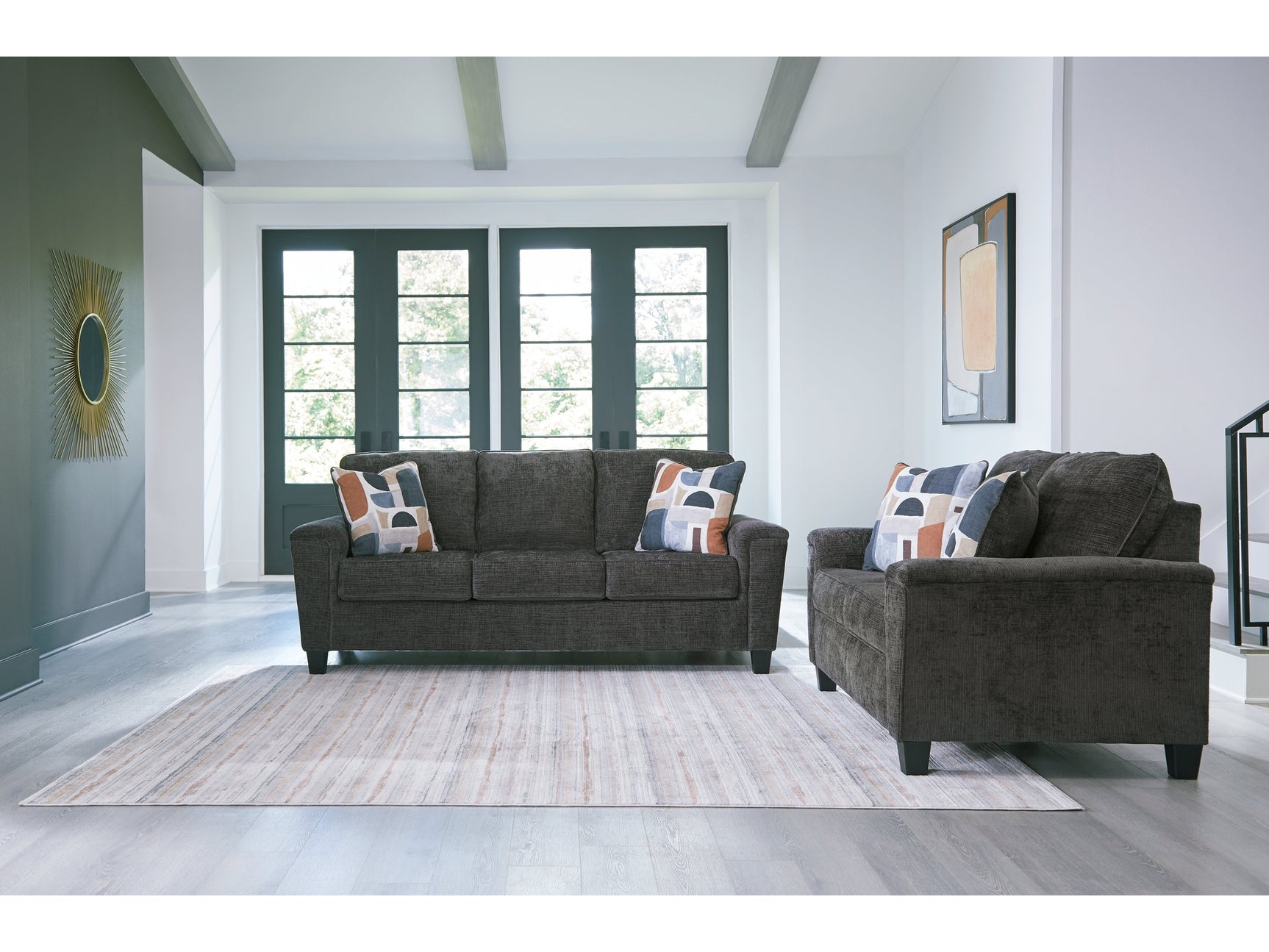 Erinslane Dusk Sofa & Loveseat - Ornate Home