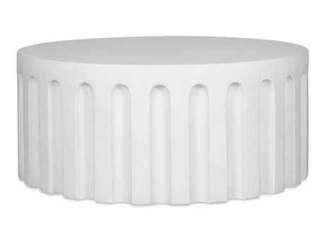 Eris White Outdoor Coffee Table - Ornate Home