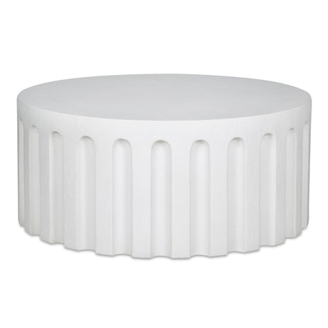 Eris White Outdoor Coffee Table - Ornate Home