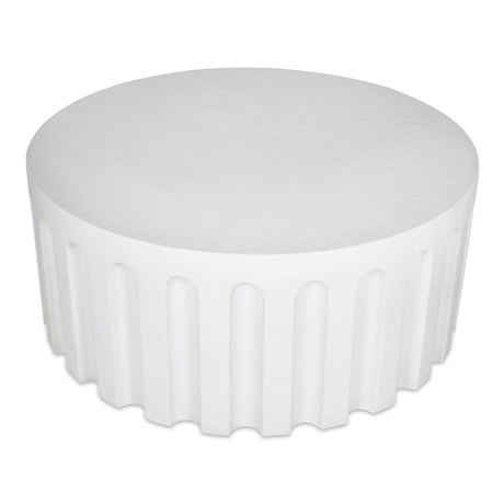 Eris White Outdoor Coffee Table - Ornate Home