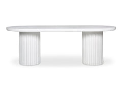 Eris White Outdoor Dining Table - Ornate Home