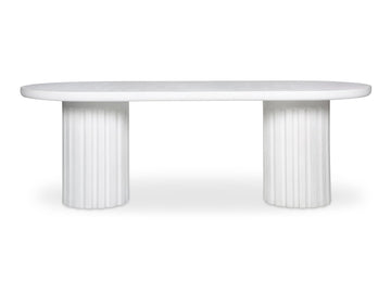 Eris White Outdoor Dining Table - Ornate Home