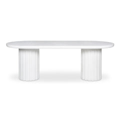 Eris White Outdoor Dining Table - Ornate Home