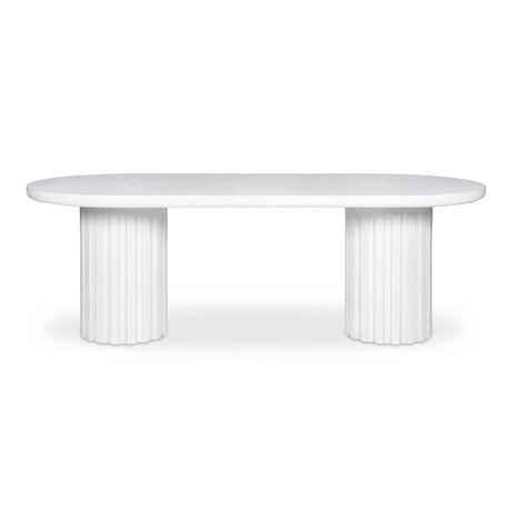 Eris White Outdoor Dining Table - Ornate Home