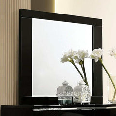 Erlach Black & Chrome 4pc Queen Bedroom Set - Ornate Home