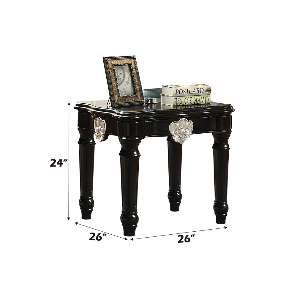 Ernestine Black End Table - Ornate Home
