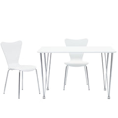 Ernie White Dining Side Chair - Ornate Home