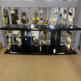 Ernst Black & Clear 60" TV Console w/ LED lights - Ornate Home