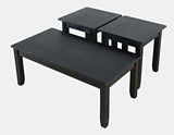 Eros Black Occasional 3-Pc Occasional Table Set - Ornate Home