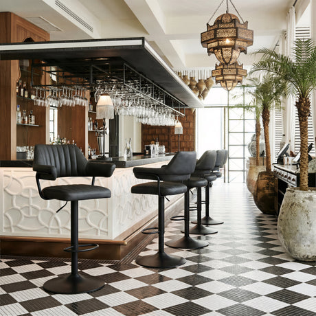 Erret Gray Barstool - Ornate Home