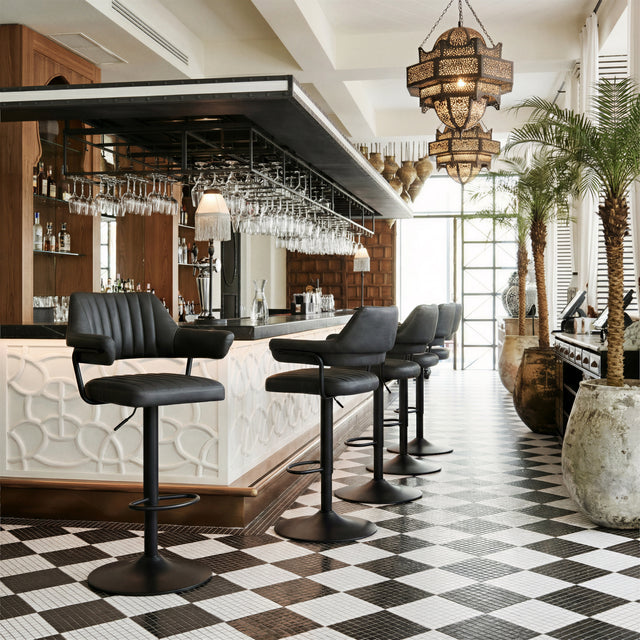 Erret Gray Barstool - Ornate Home