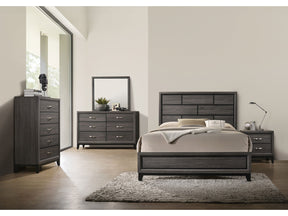 Errico Gray 5 Pc. Queen Bedroom Set w/ 2NS - Ornate Home